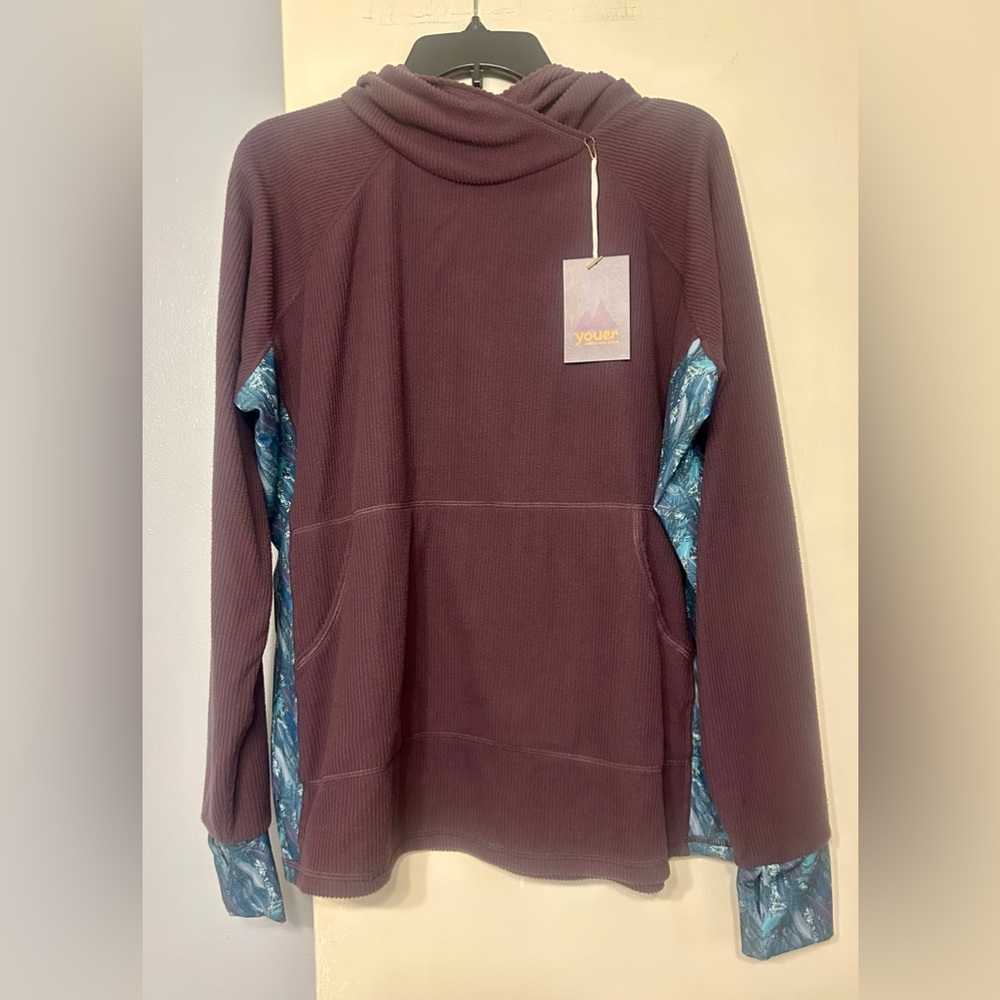 Youer Women’s Climb-On Fleece Pullover Hoodie Spell Size XXL New With Tags